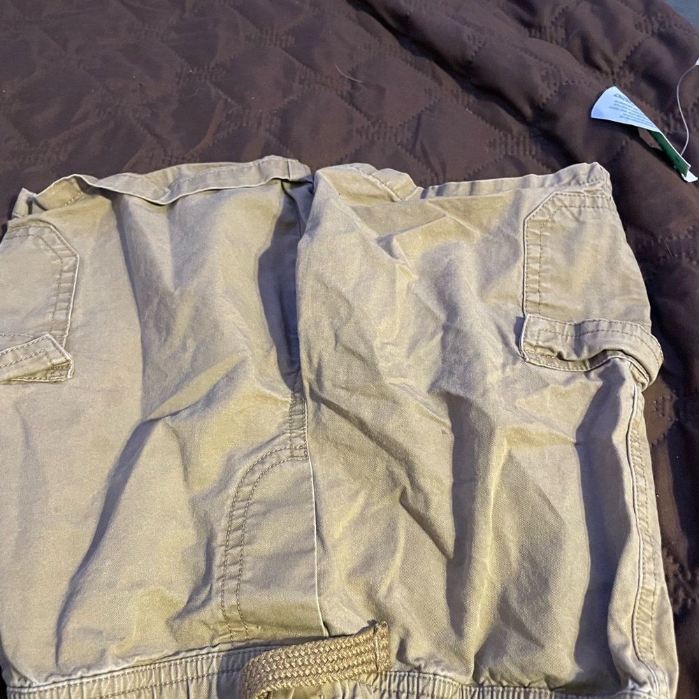 Kids Casual Tan Cargo Shorts